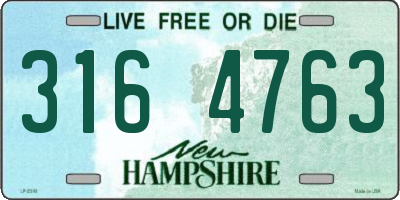 NH license plate 3164763