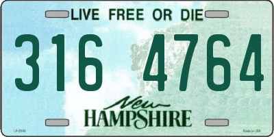 NH license plate 3164764