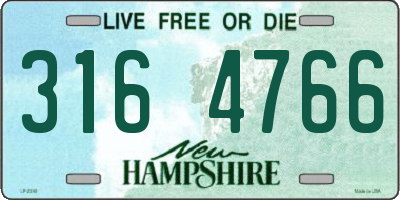 NH license plate 3164766