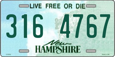 NH license plate 3164767