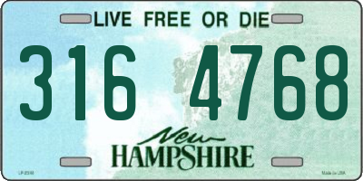 NH license plate 3164768