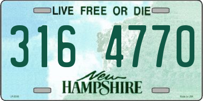 NH license plate 3164770