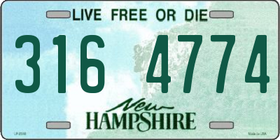 NH license plate 3164774