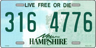 NH license plate 3164776