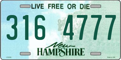 NH license plate 3164777