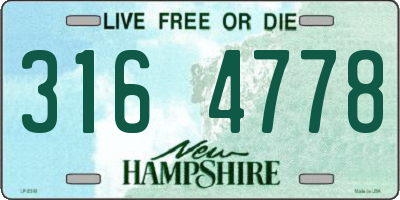 NH license plate 3164778