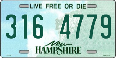 NH license plate 3164779