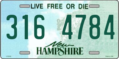 NH license plate 3164784