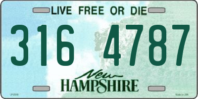 NH license plate 3164787