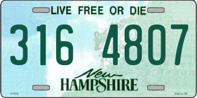NH license plate 3164807