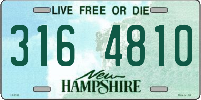 NH license plate 3164810