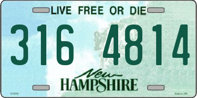 NH license plate 3164814