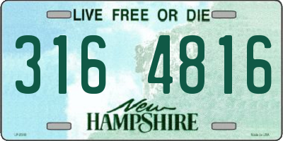 NH license plate 3164816