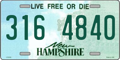 NH license plate 3164840
