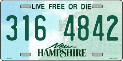 NH license plate 3164842