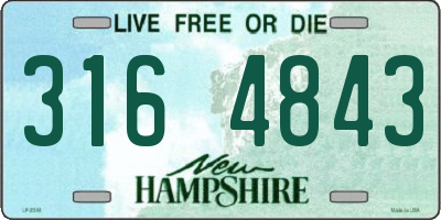 NH license plate 3164843