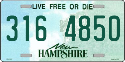 NH license plate 3164850
