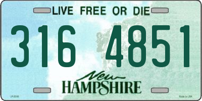 NH license plate 3164851