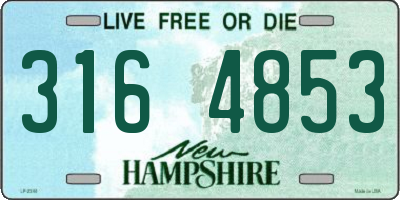 NH license plate 3164853