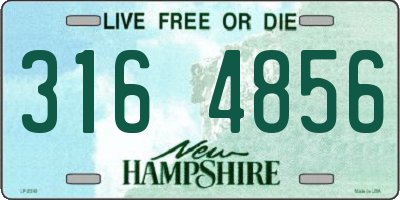 NH license plate 3164856