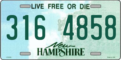 NH license plate 3164858