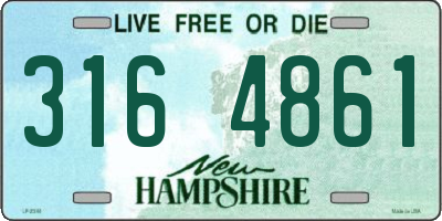 NH license plate 3164861