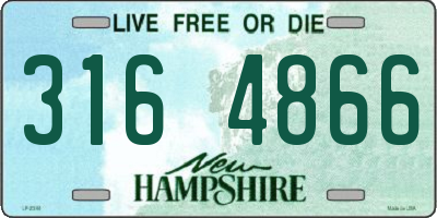 NH license plate 3164866