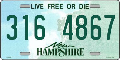 NH license plate 3164867