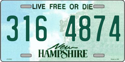 NH license plate 3164874