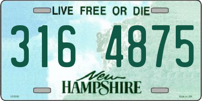 NH license plate 3164875