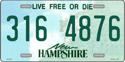 NH license plate 3164876