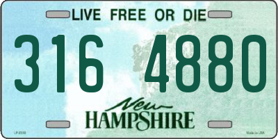NH license plate 3164880