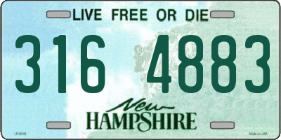 NH license plate 3164883
