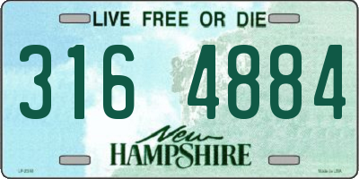NH license plate 3164884