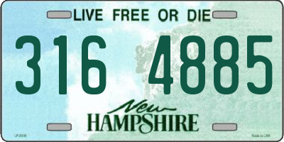 NH license plate 3164885
