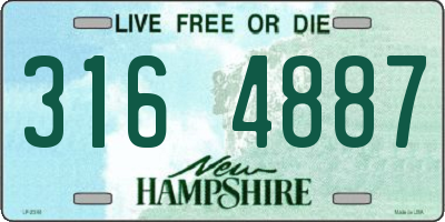 NH license plate 3164887