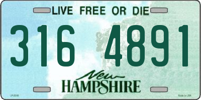 NH license plate 3164891