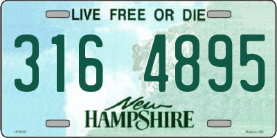NH license plate 3164895