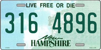 NH license plate 3164896