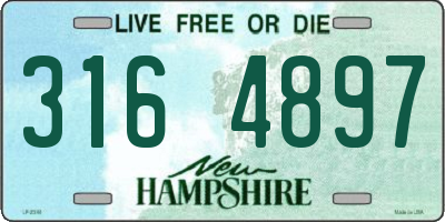 NH license plate 3164897
