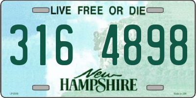 NH license plate 3164898