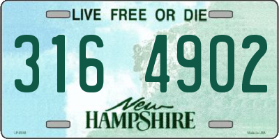 NH license plate 3164902
