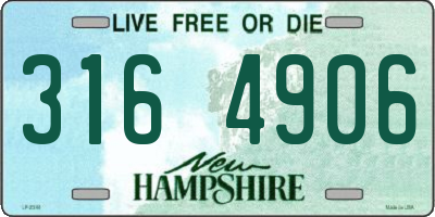 NH license plate 3164906