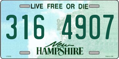 NH license plate 3164907
