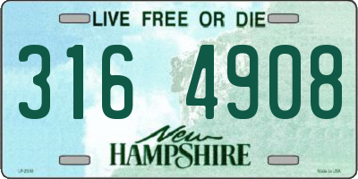 NH license plate 3164908