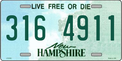 NH license plate 3164911