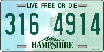 NH license plate 3164914