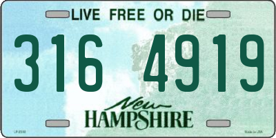 NH license plate 3164919