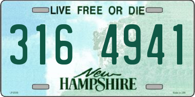 NH license plate 3164941