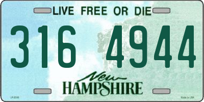 NH license plate 3164944